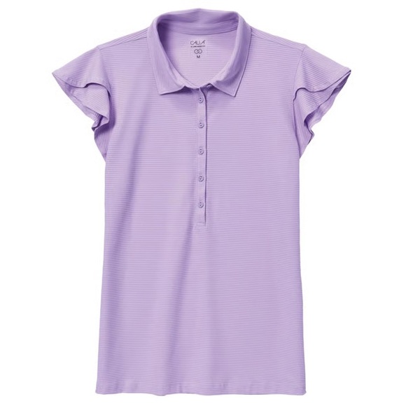 CALIA by Carrie Underwood Tops - CALIA Women's Golf Flutter Sleeve Polo
Small Lilac